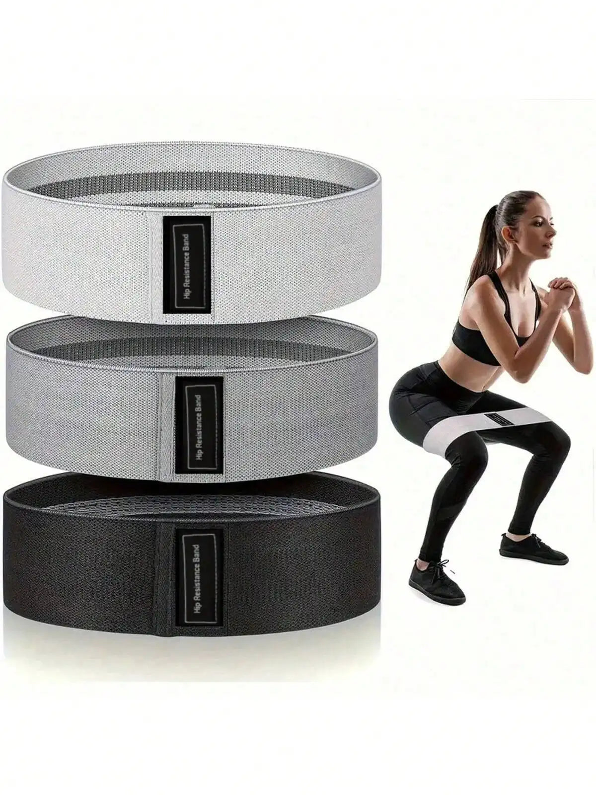 Zestaw Materiałowych Gum Oporowych Hip Band - VibeVires Elite